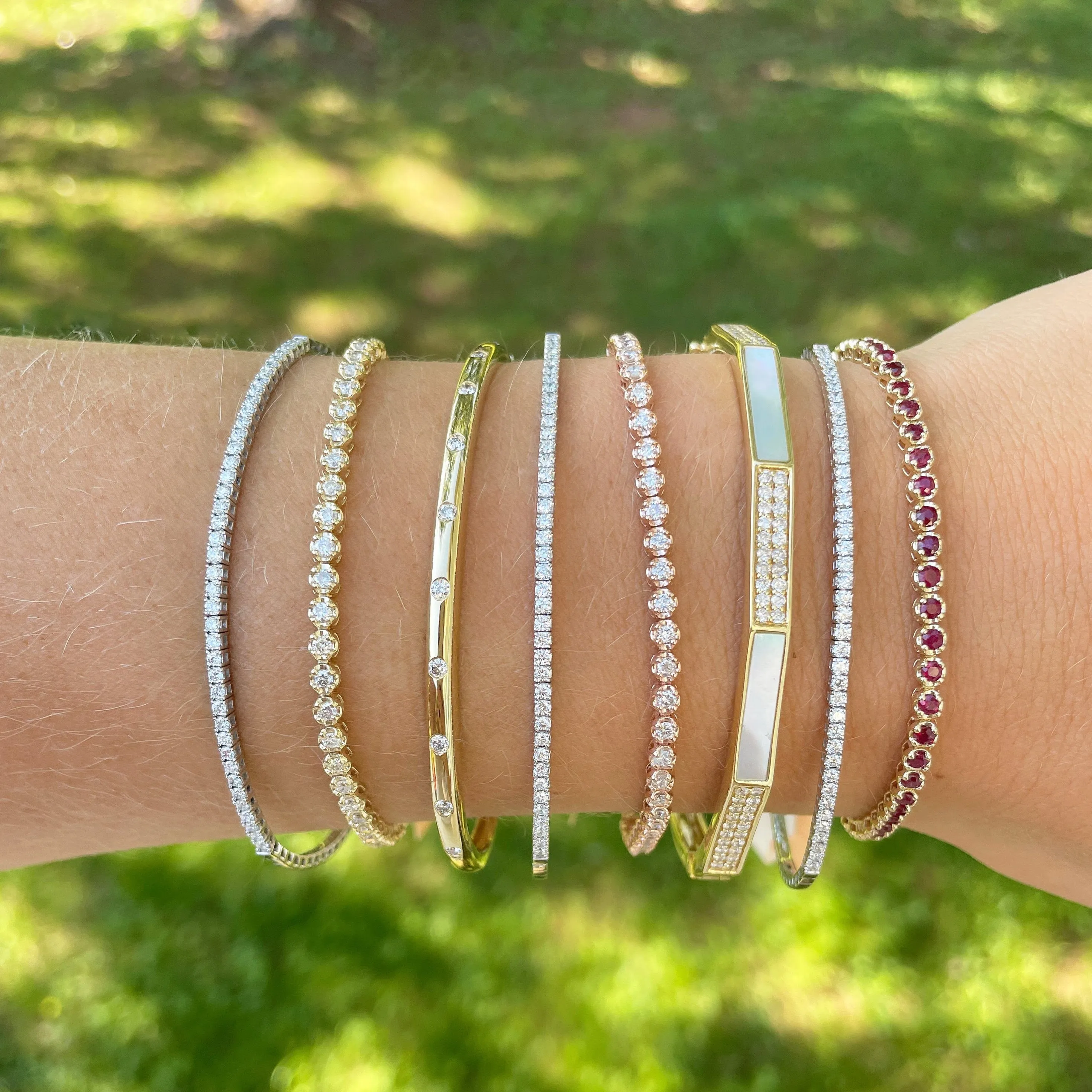 14K GOLD RUBY ADDISON BRACELET