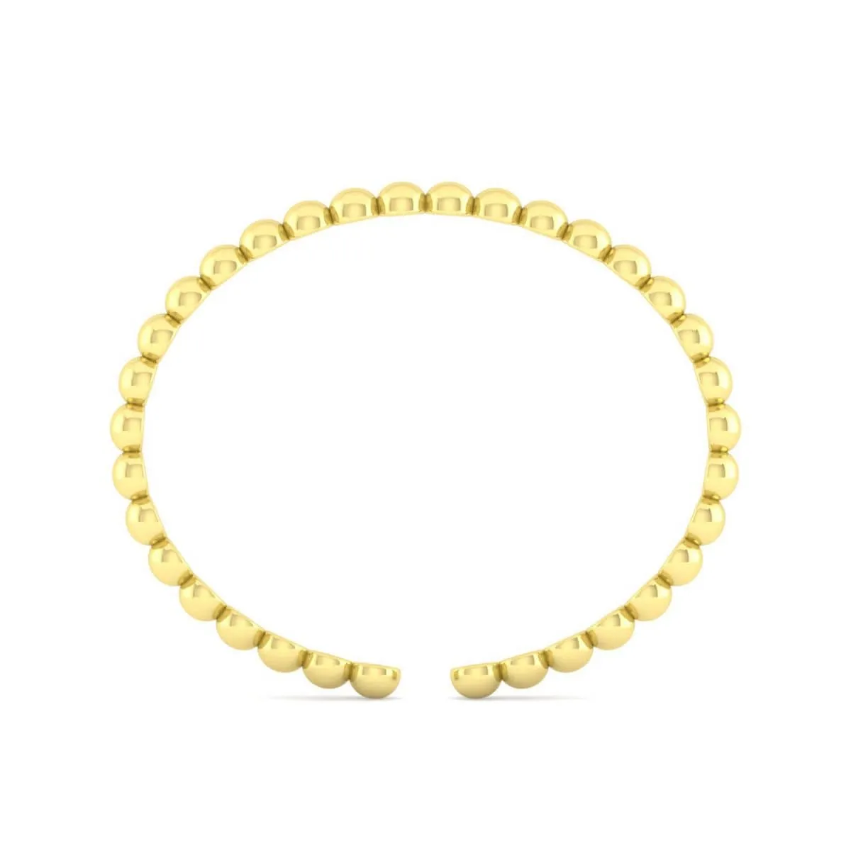 14K Yellow Gold Open Bujukan Cuff Bracelet - BG4388-62Y4JJJ