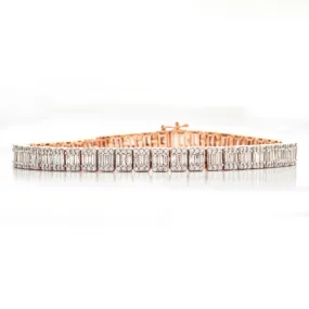 14KR W 7.50CTW BAGUETTE DIAMOND RECTANGULAR