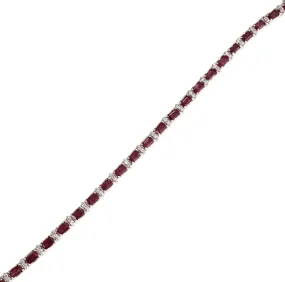 14KT Ruby & Diamond Bracelet