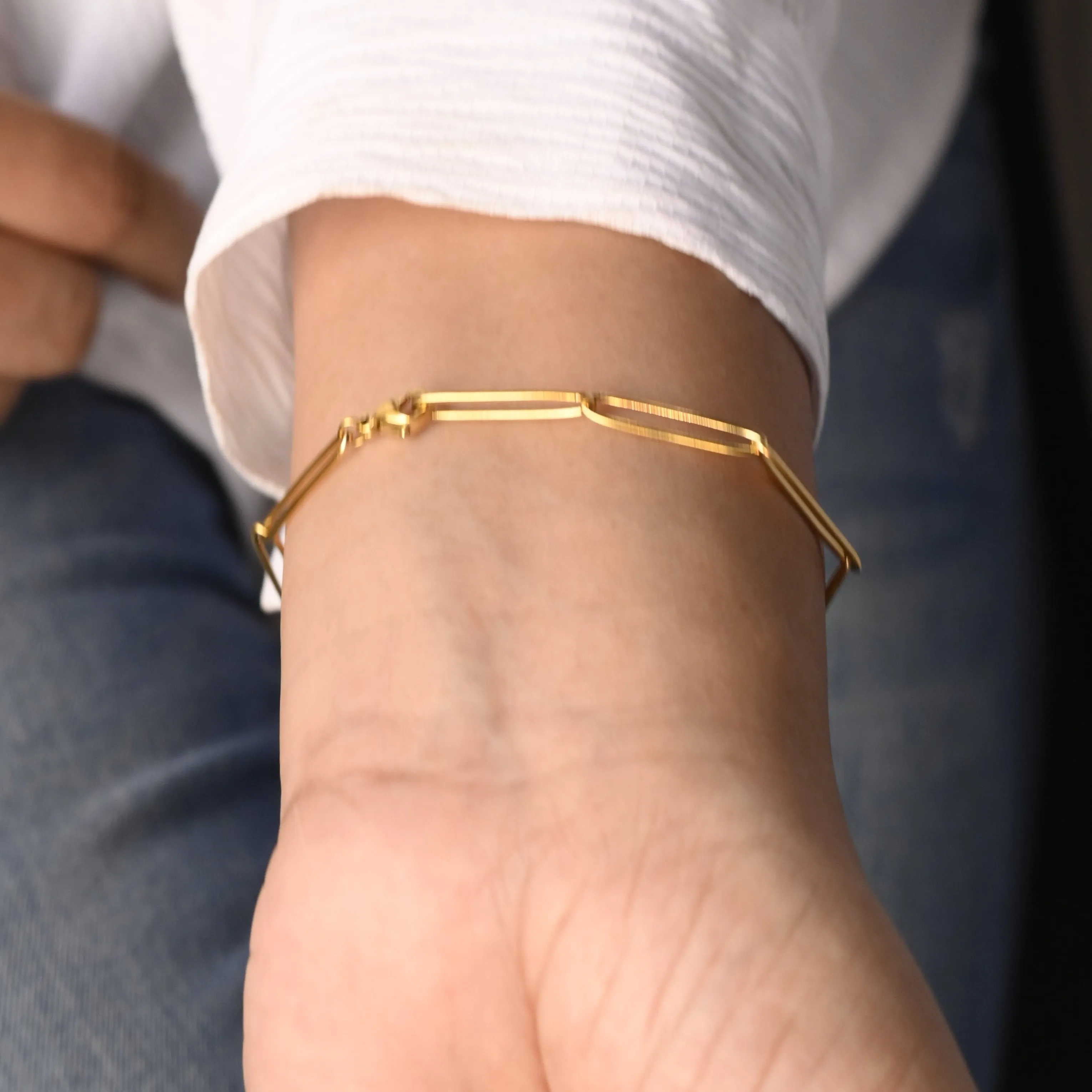 18k Gold-Filled Large Link Chain Bracelet