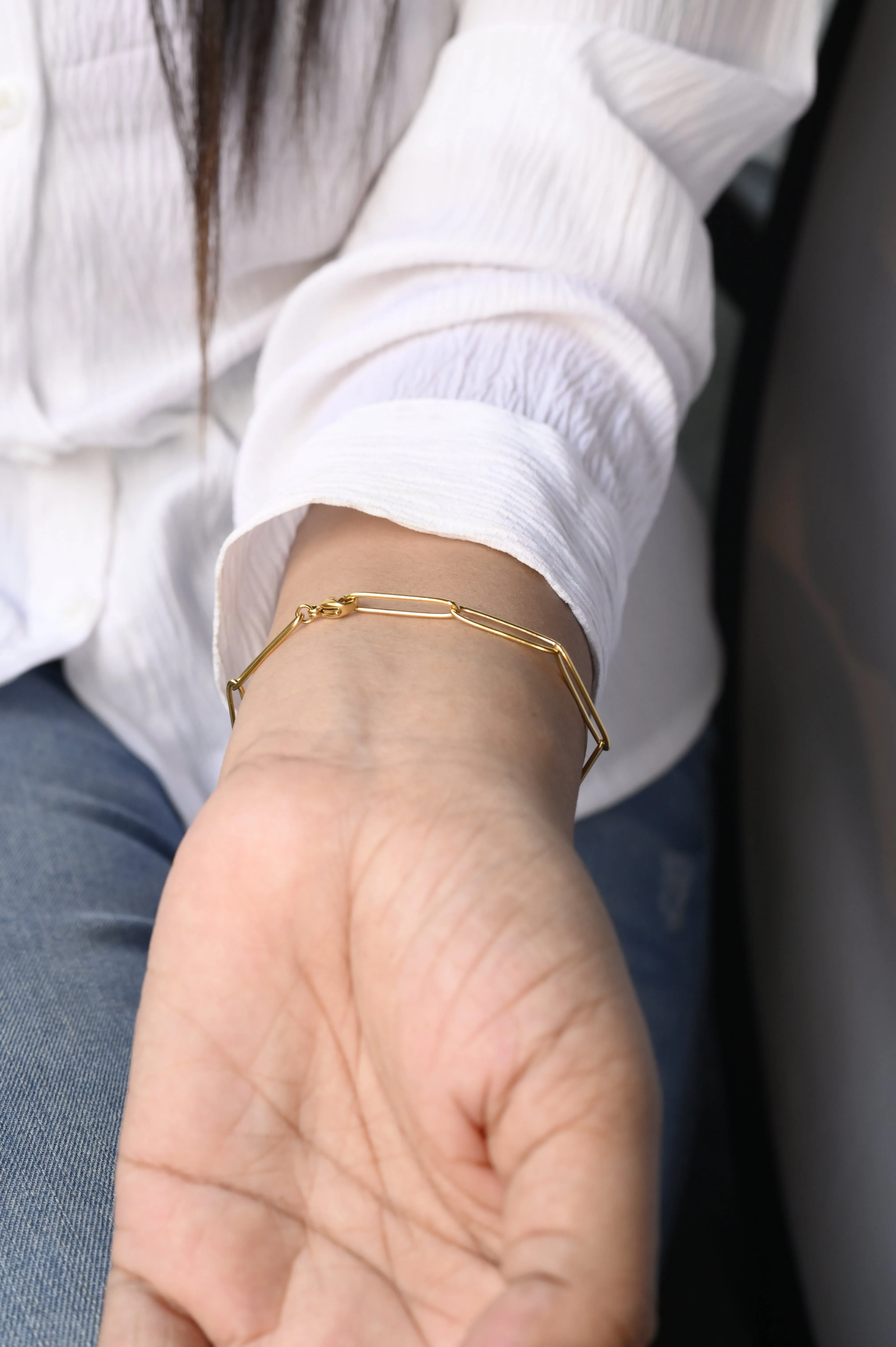 18k Gold-Filled Large Link Chain Bracelet