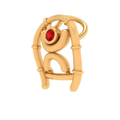 22k Trendy & Beautiful Gold Swatik Pendant From Online Exclusive
