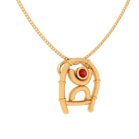 22k Trendy & Beautiful Gold Swatik Pendant From Online Exclusive