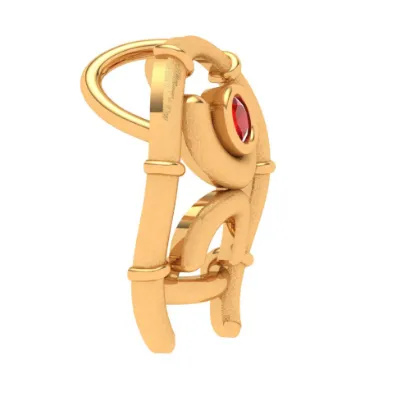 22k Trendy & Beautiful Gold Swatik Pendant From Online Exclusive