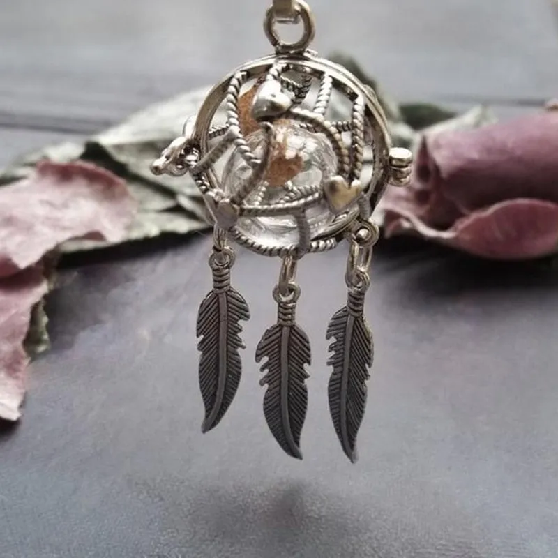2PCS  Dreamcatcher locket  Necklace