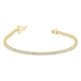 4 Carat Tw Diamond Tennis Bracelet In 14K Yellow Gold