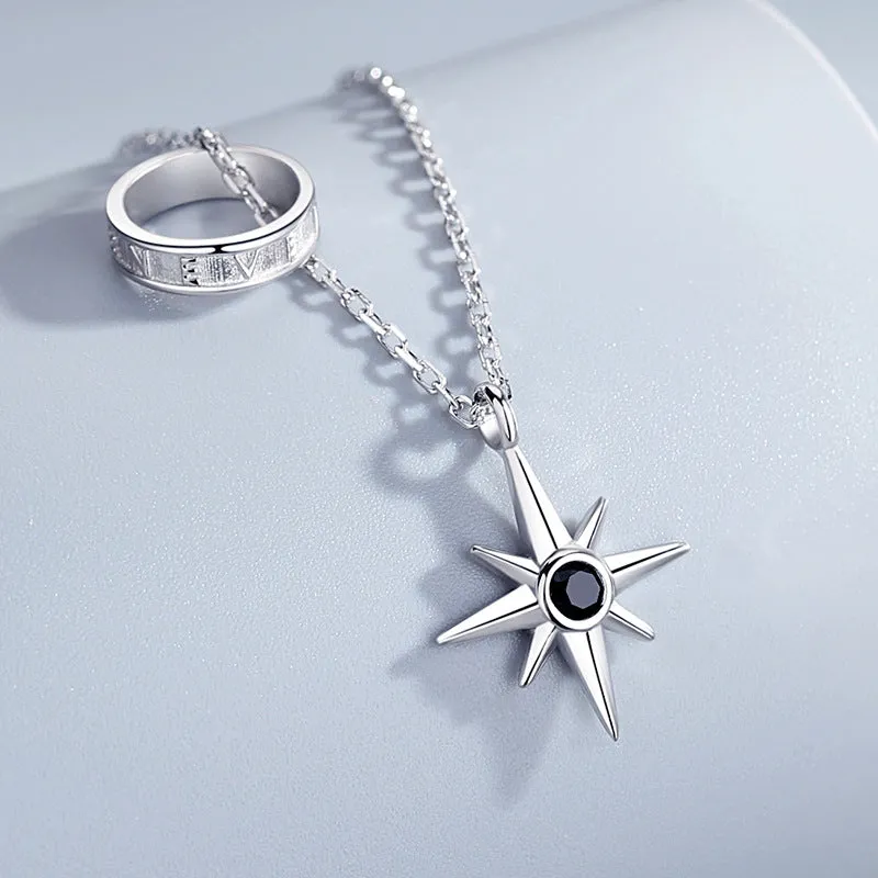 925 Sterling Silver Necklace Men's Trendy Brand Wild Niche Boys
