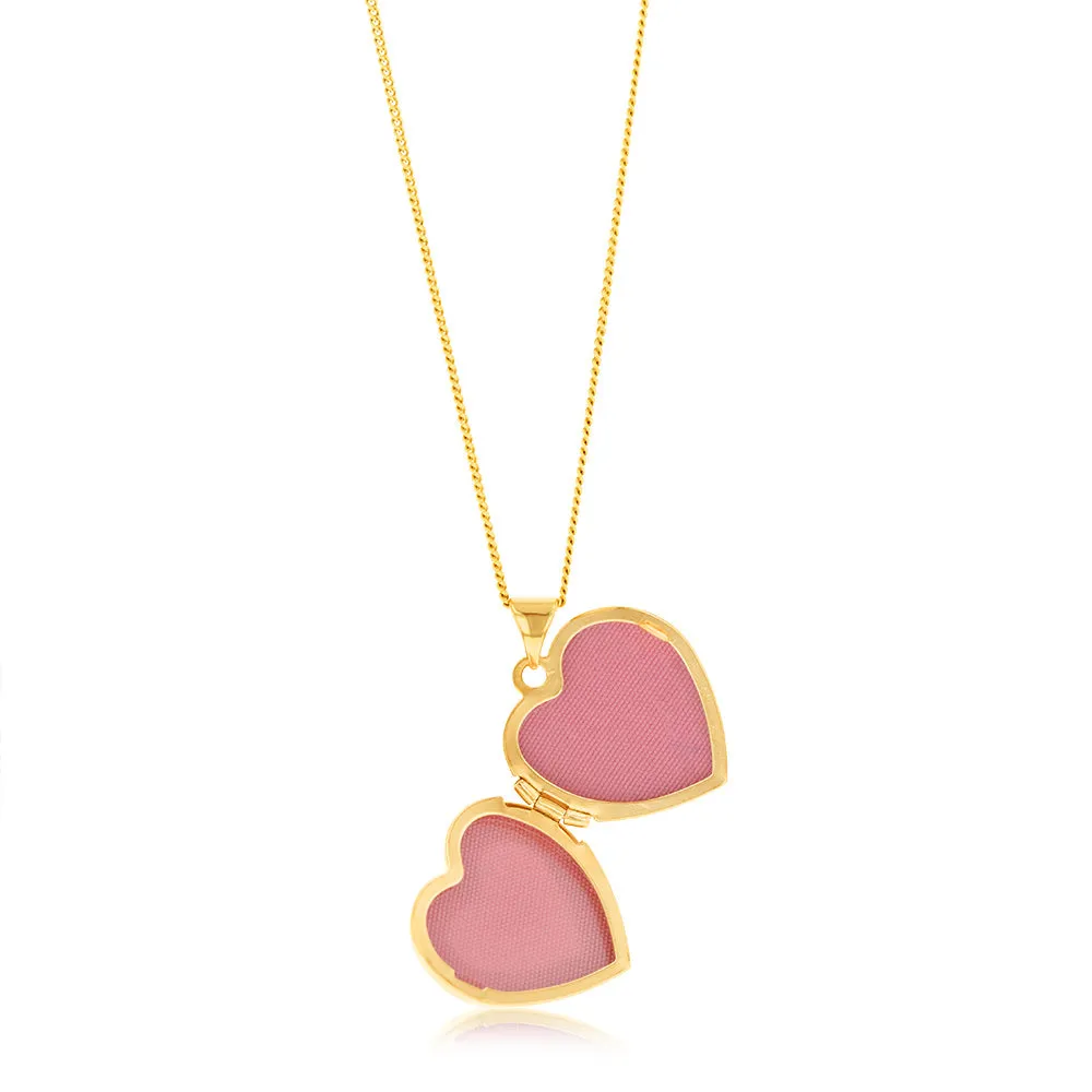 9ct Yellow Gold White Agate Mum Locket