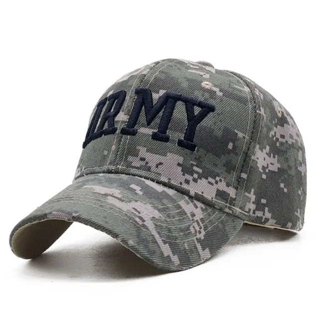 ACU Digital Men Baseball Caps Army Tactical Camouflage Cap Outdoor Jungle Hunting Snapback Hat For Women Bone Dad Hat