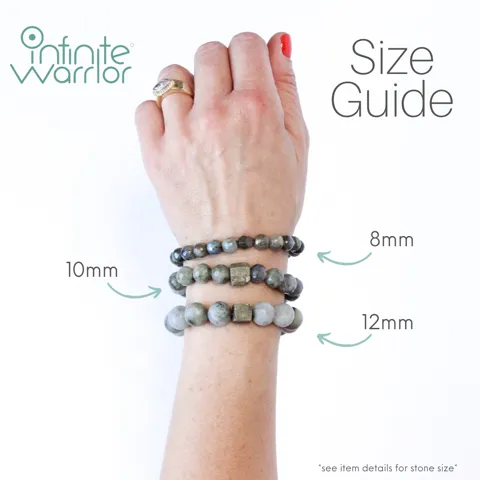 Agate Crystal Bracelet | Mexican Crazy Lace Agate with Gold Rings