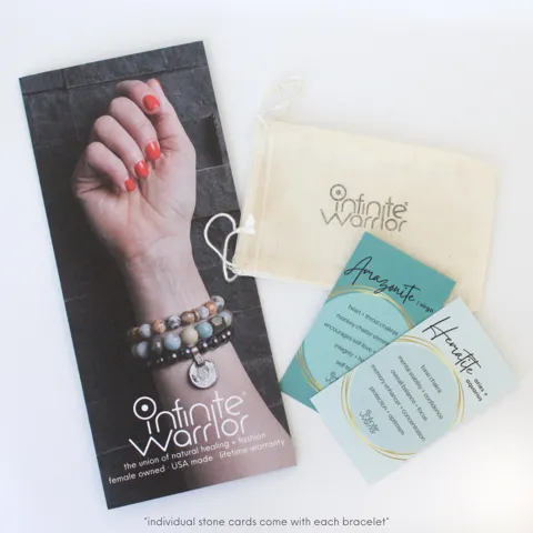 Agate Crystal Bracelet | Mexican Crazy Lace Agate with Gold Rings