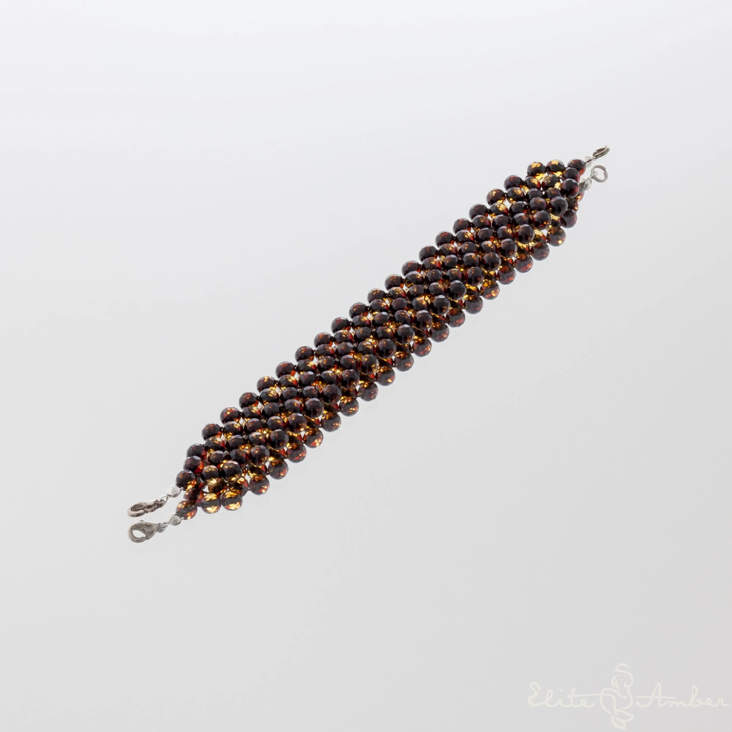 Amber bracelet "Princess dark night"