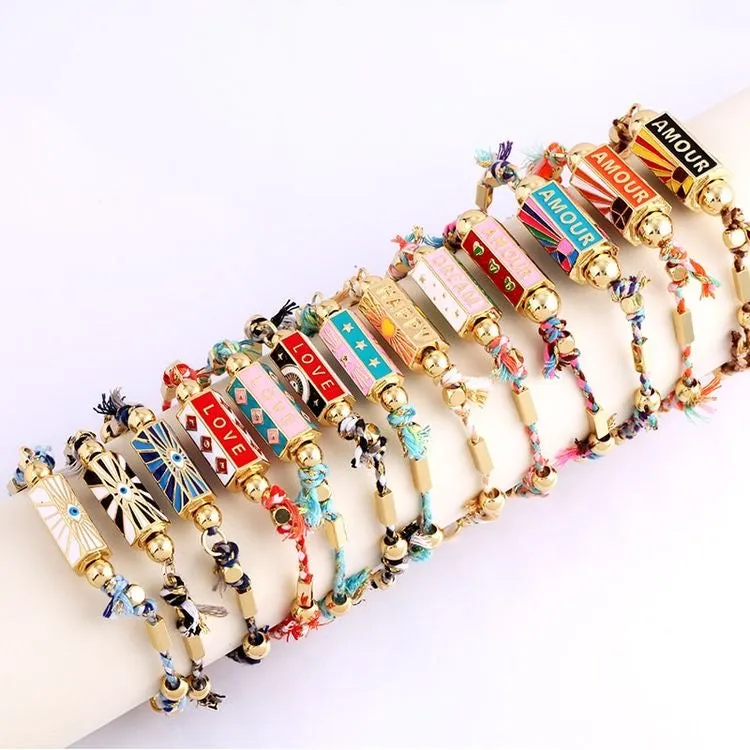 Amour Locket Bracelet Orange