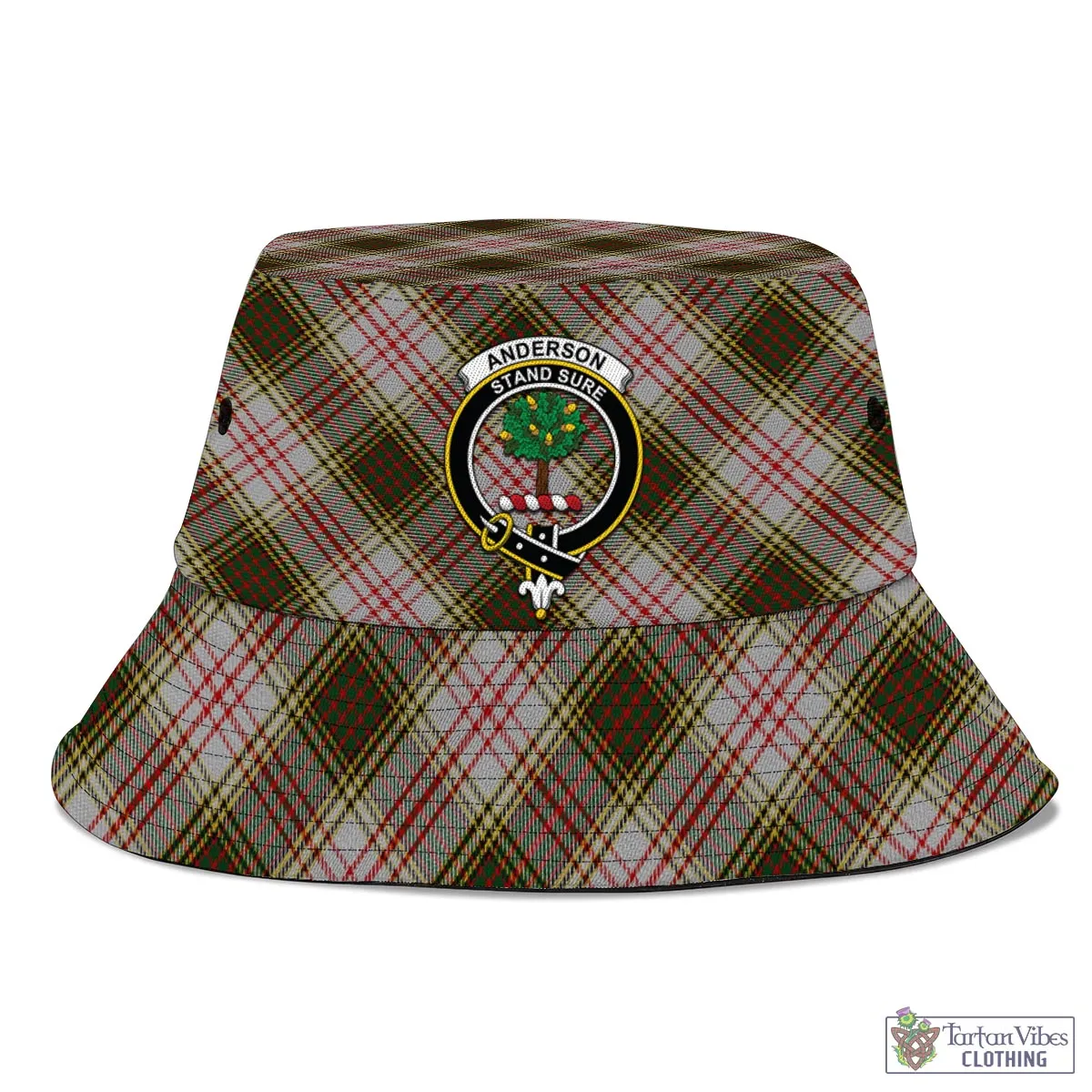 Anderson Dress Tartan Bucket Hat with Family Crest