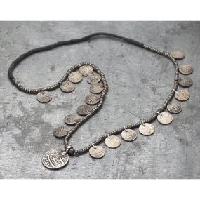 Antique Bukhara Silver Coin Necklace