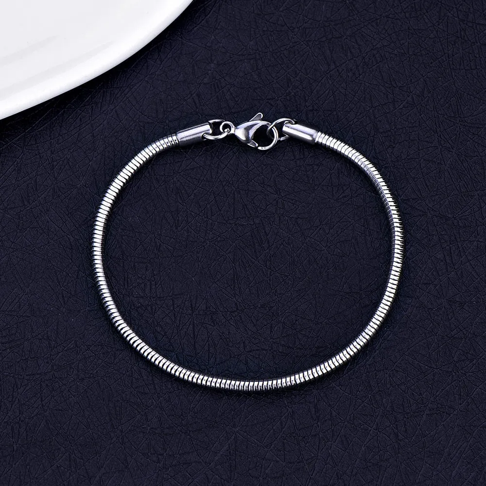 Antonios Snake Stainless Steel Bracelet Men