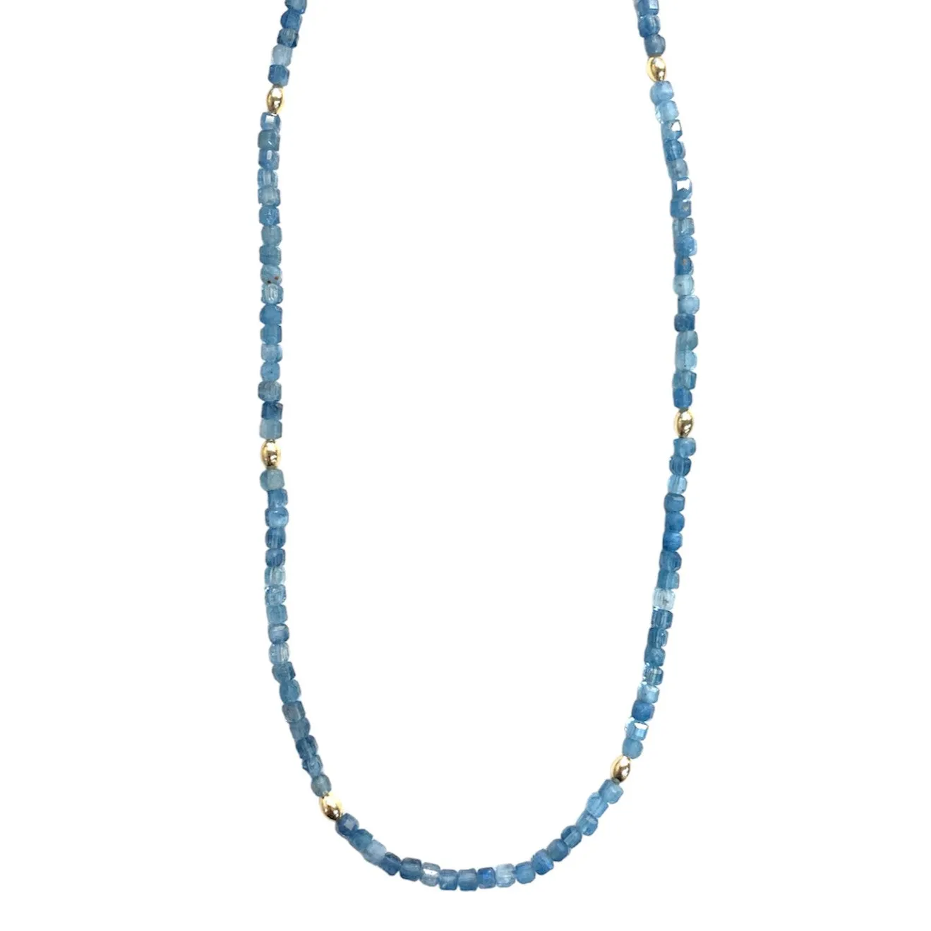 Aquamarine Beaded Necklace