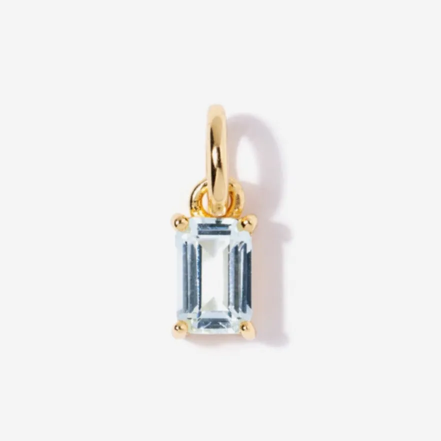 Aquamarine Necklace Charm by Little Sky Stone