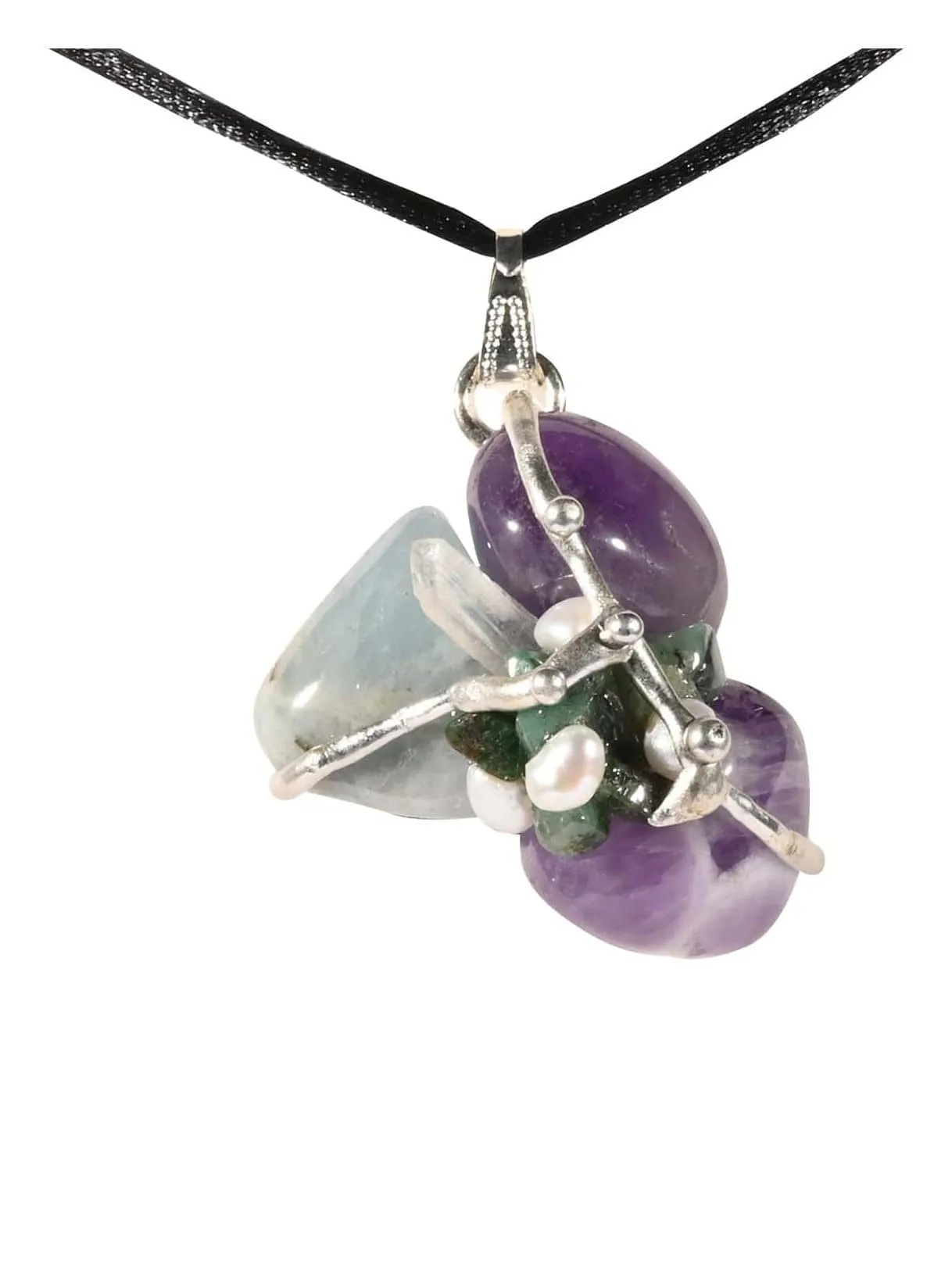 Ask, Believe, Receive Gemstone Amulet Pendant