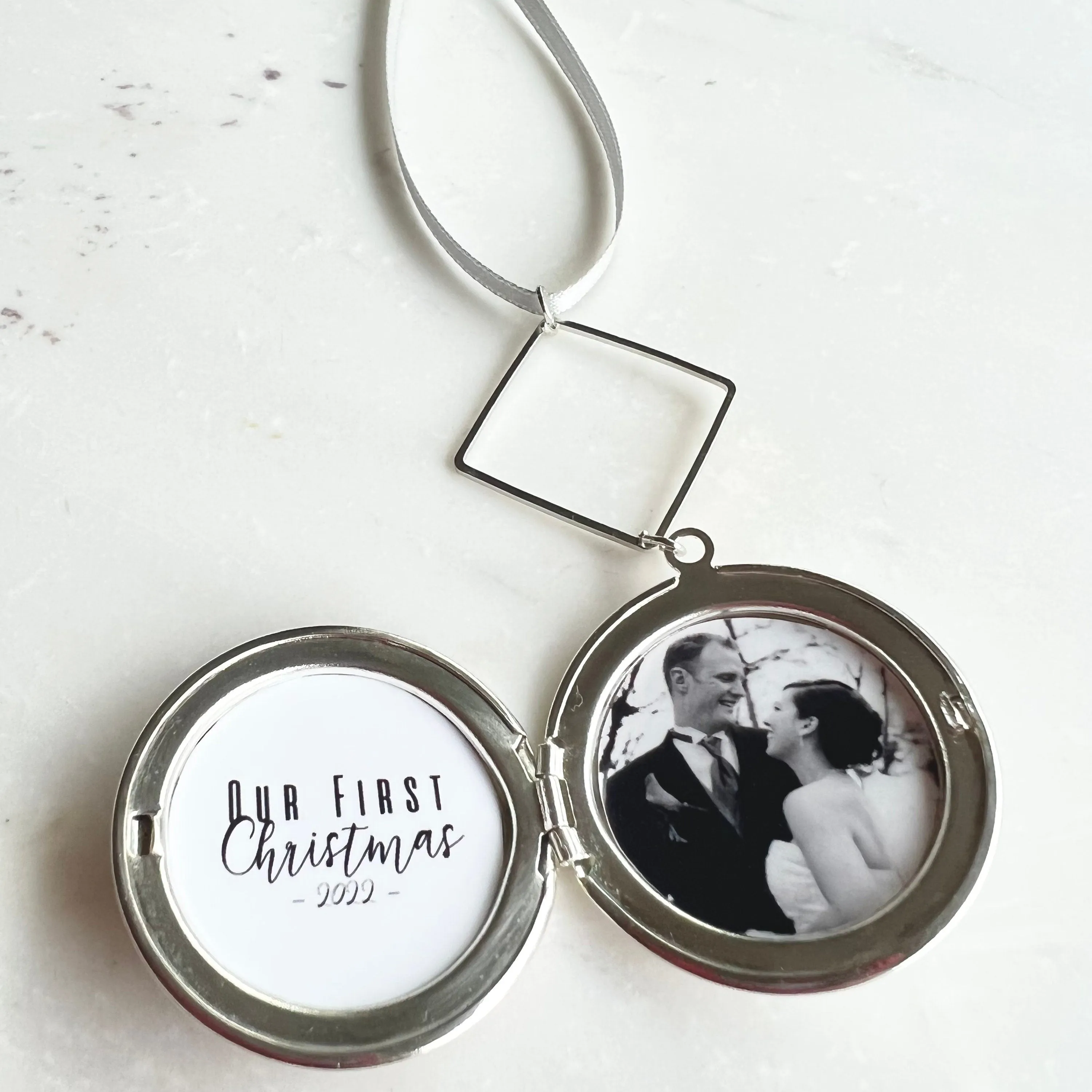 Baby's First Christmas Custom Photo Ornament