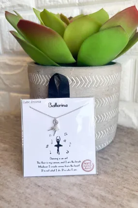 Ballerina Necklace In Silver