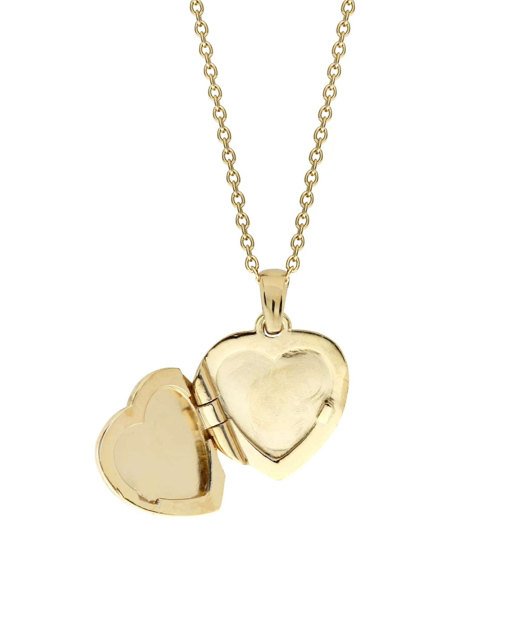 Beatrix Potter Gold Plated Sterling Silver Peter Rabbit Heart Locket Necklace