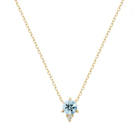 BECK | Aquamarine and Diamond Necklace