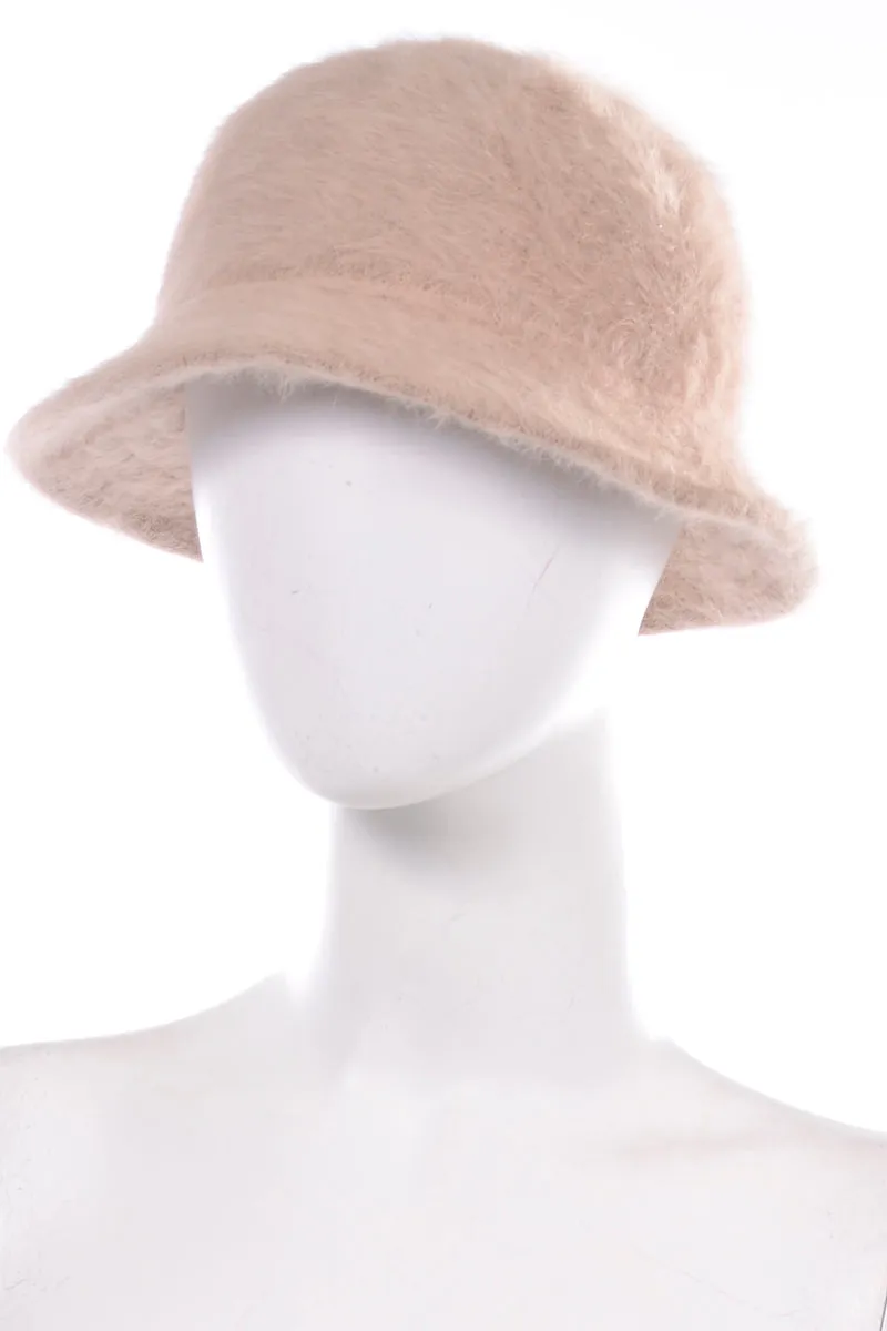 Betmar France Vintage Angora Tan Bucket Hat