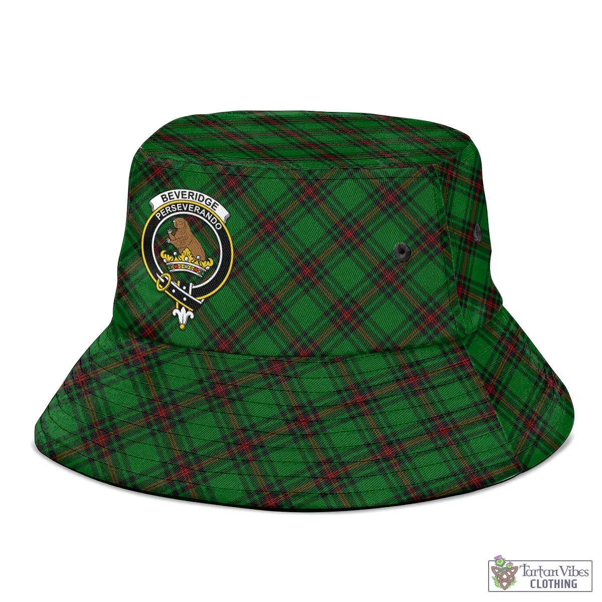 Beveridge Tartan Bucket Hat with Family Crest
