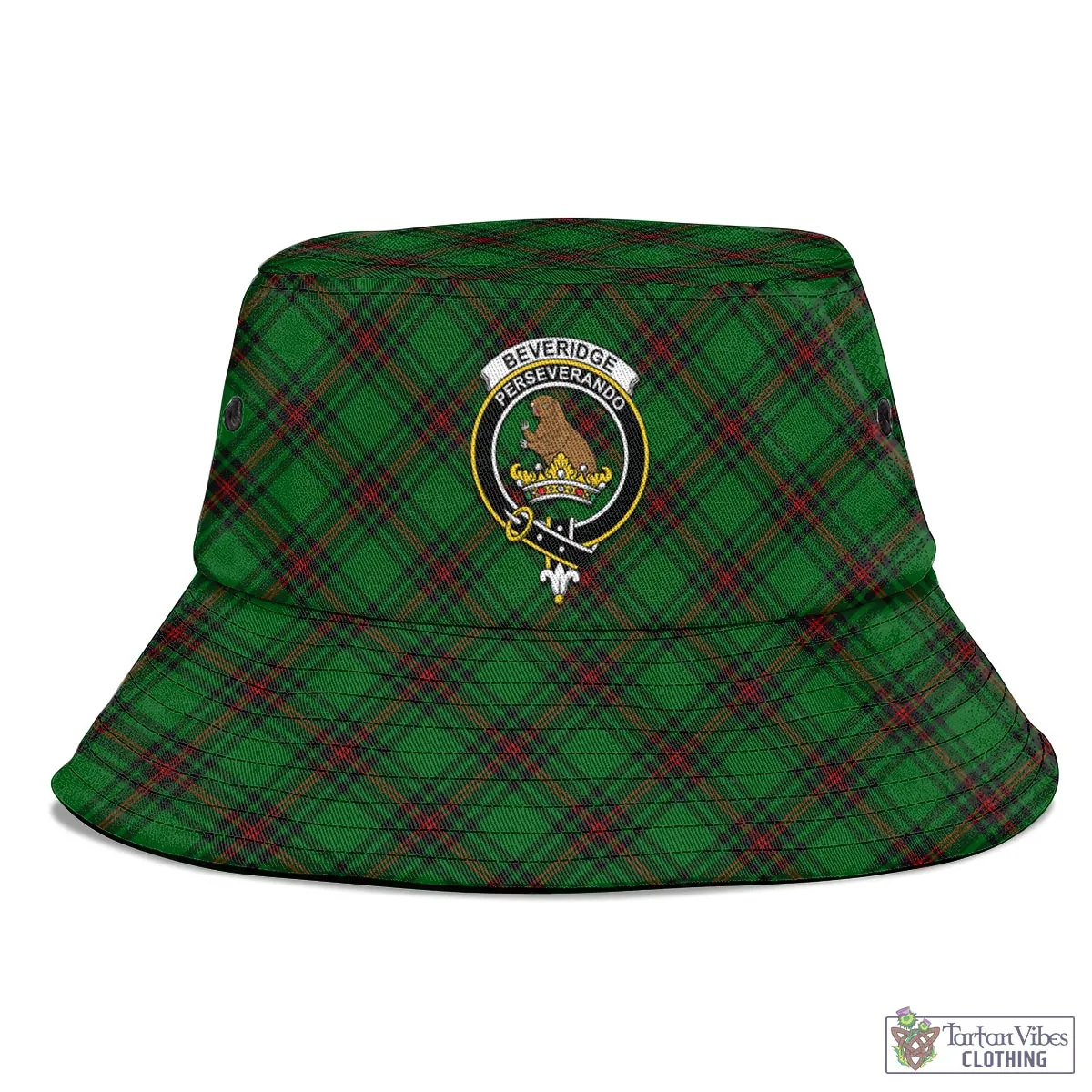 Beveridge Tartan Bucket Hat with Family Crest