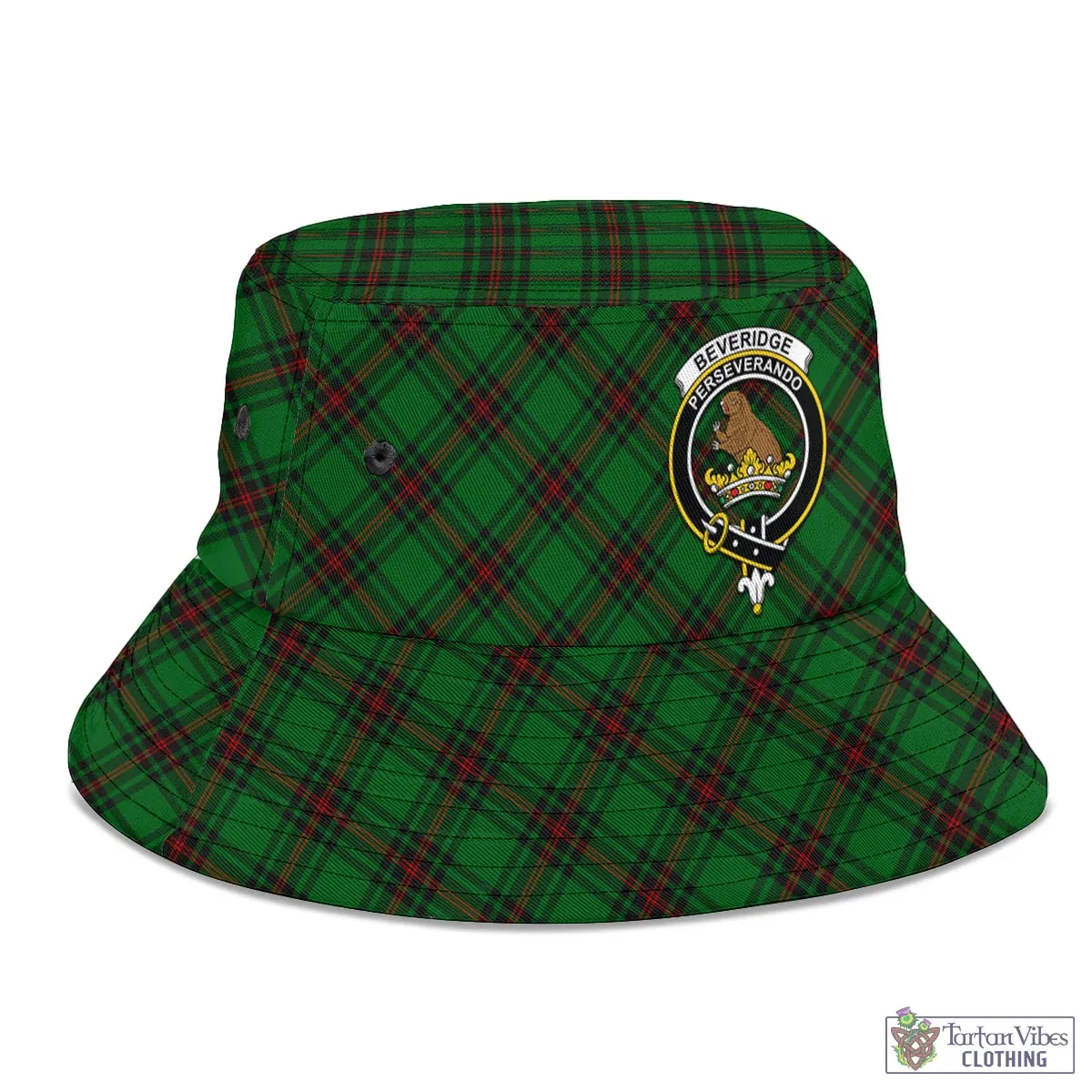 Beveridge Tartan Bucket Hat with Family Crest