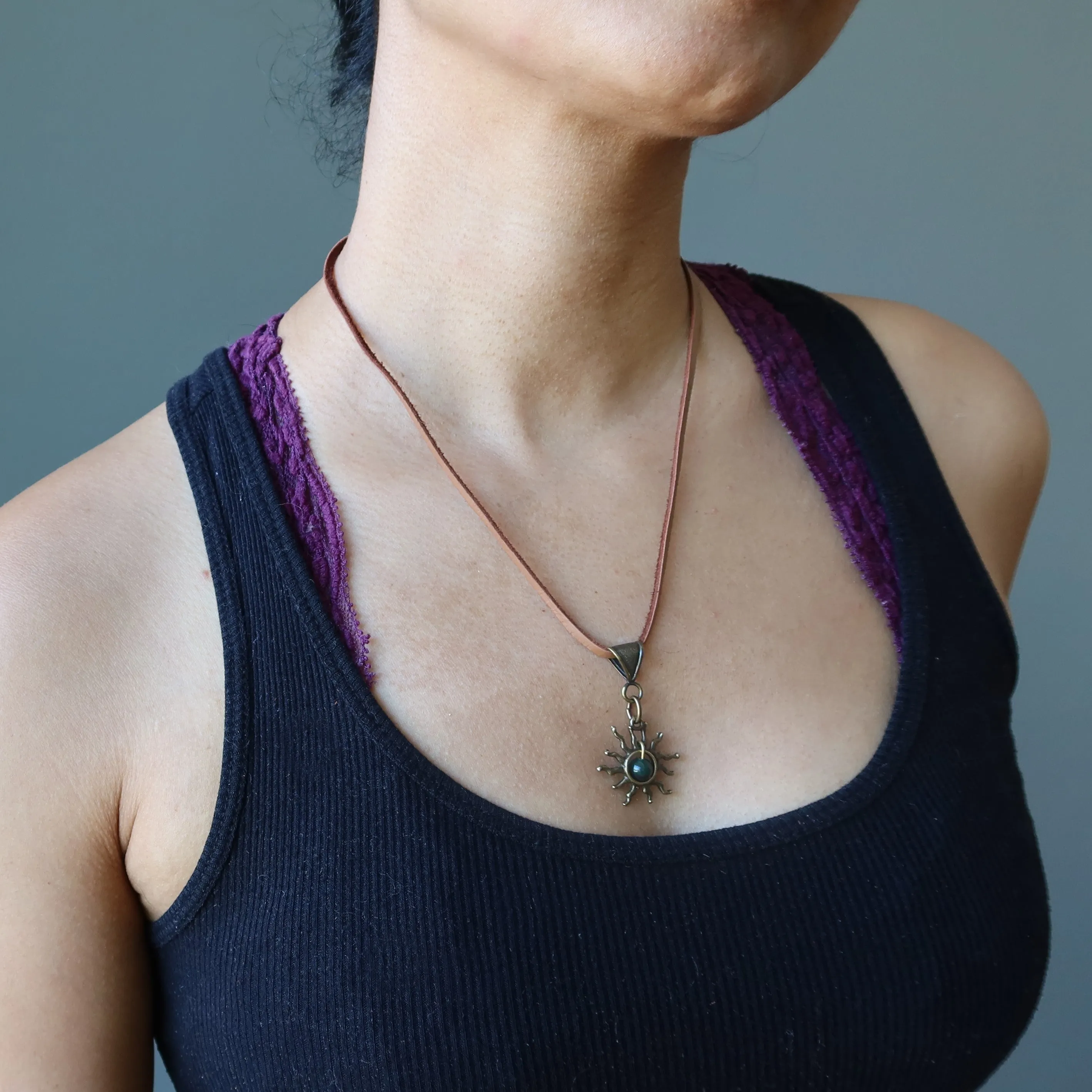 Bloodstone Necklace Bold Brewing Sun Courage Stone