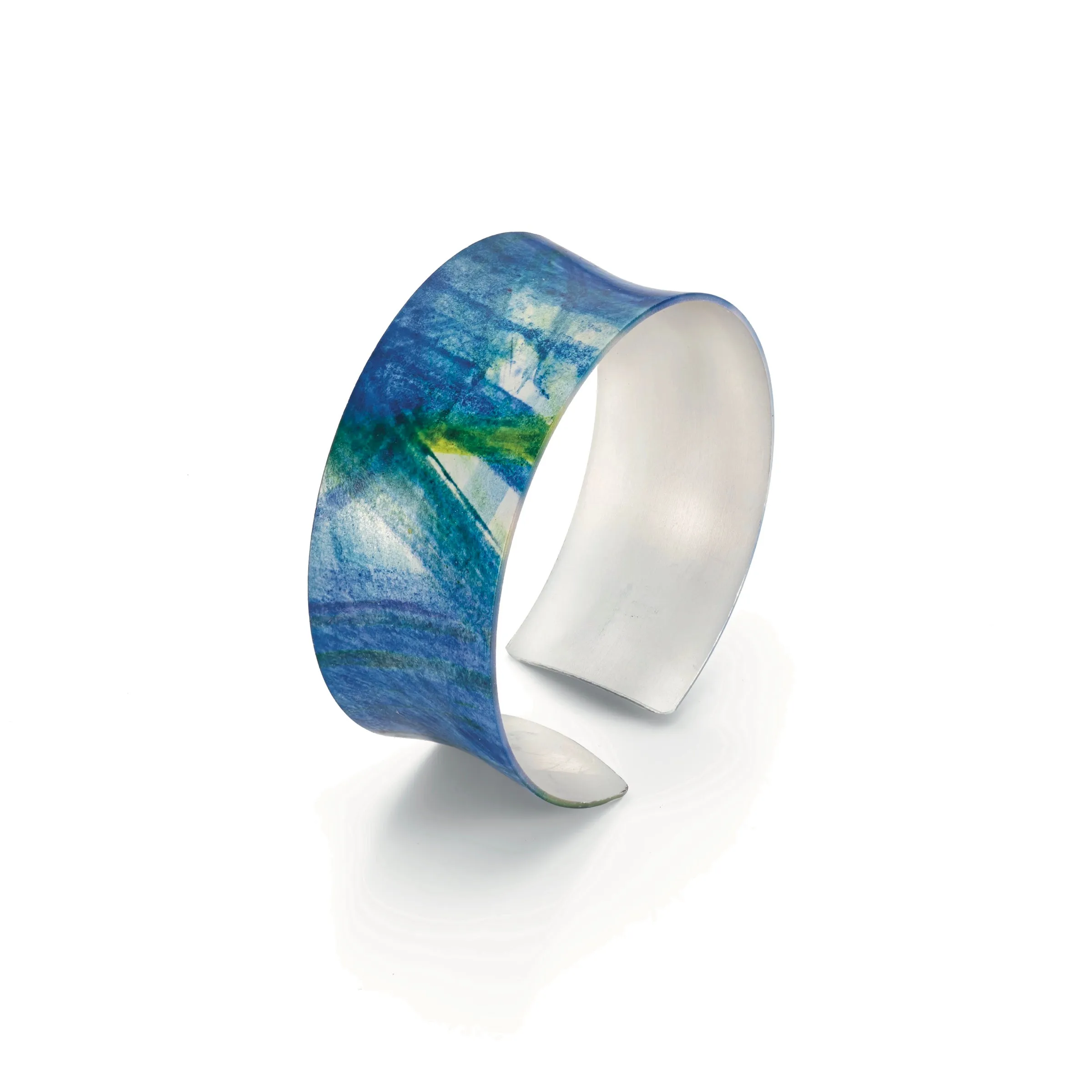 Blue cuff bracelet