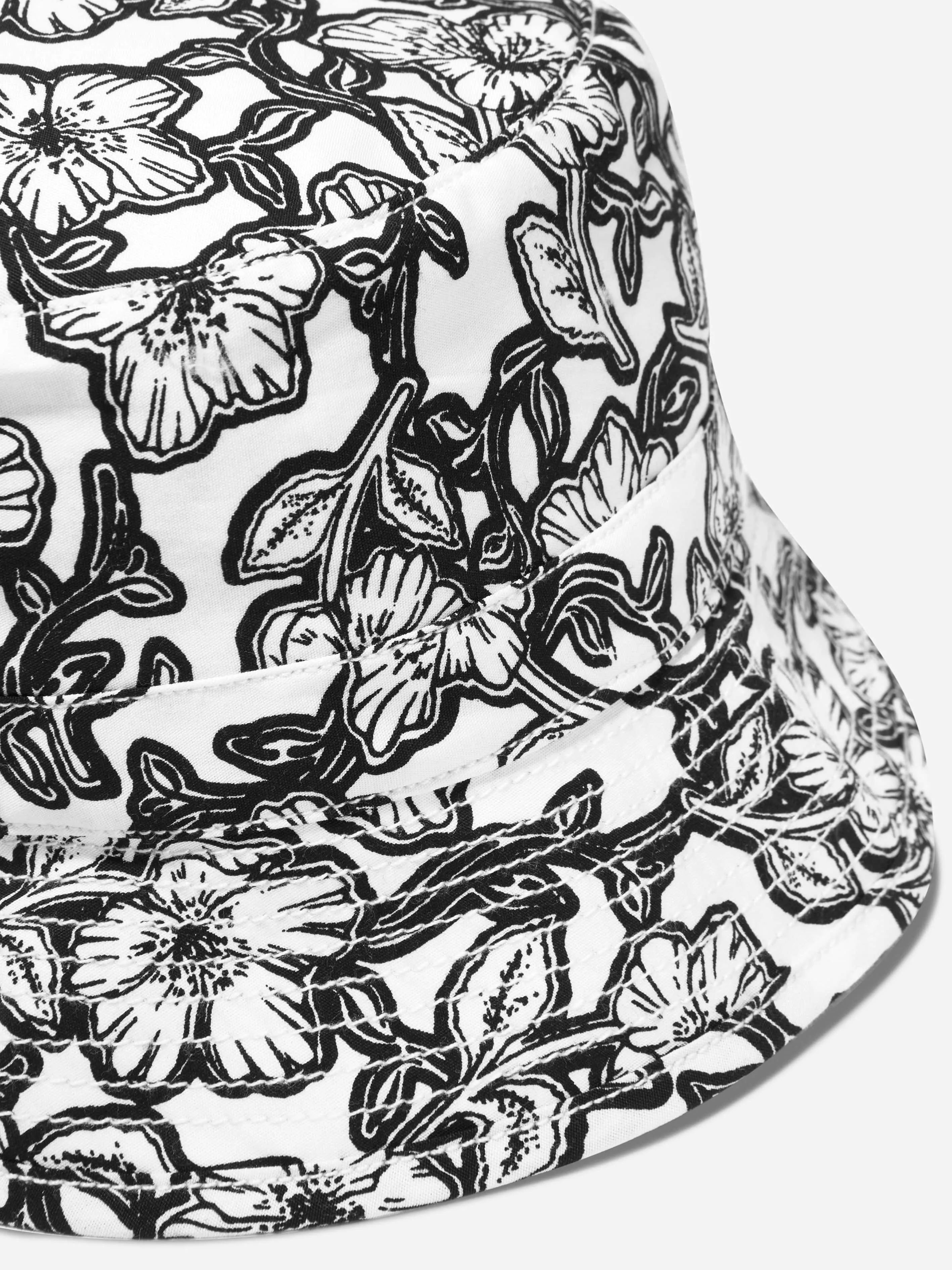 Bonpoint Baby Boys Floral Bucket Hat in Black