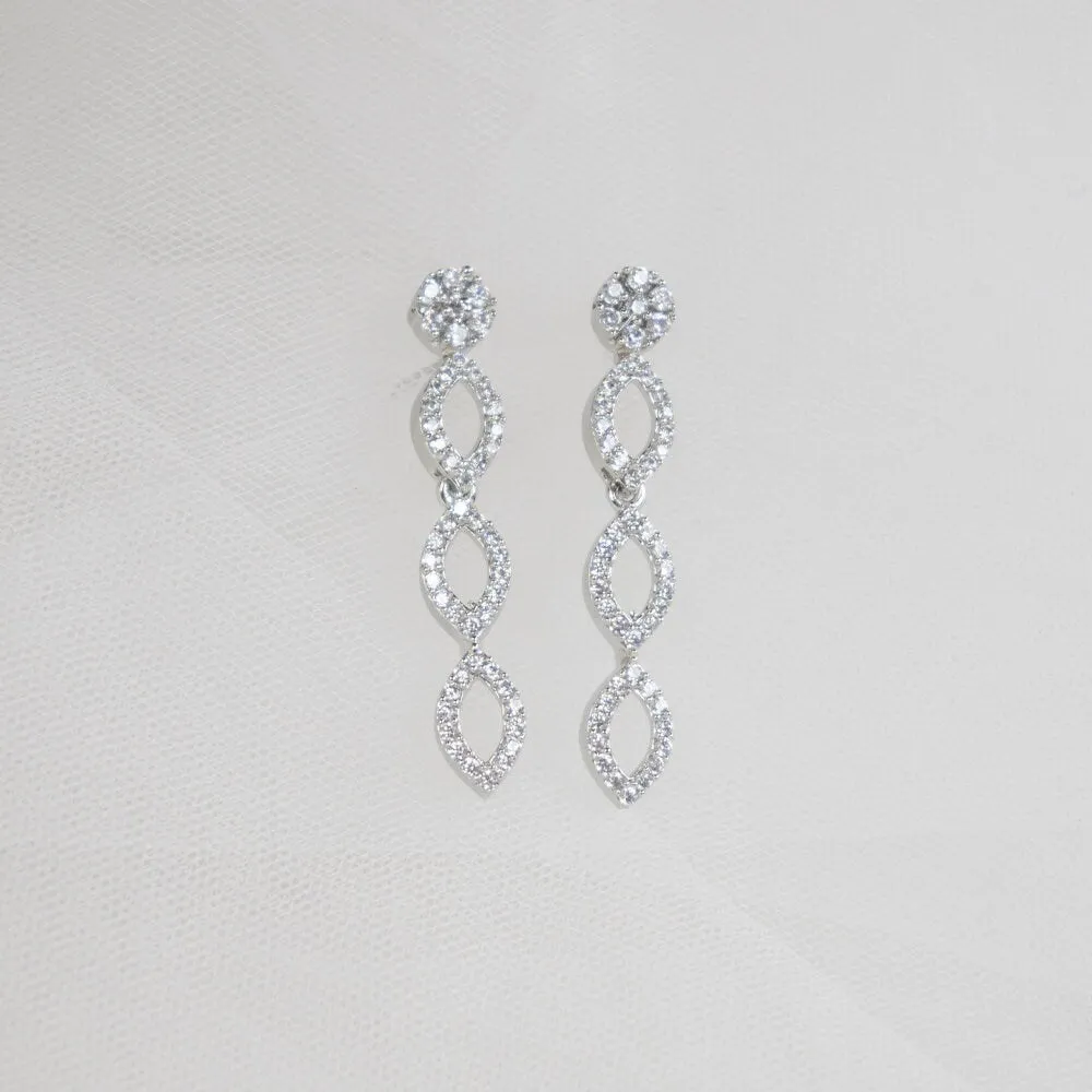 Bridal Necklace and Earring Set as Gift