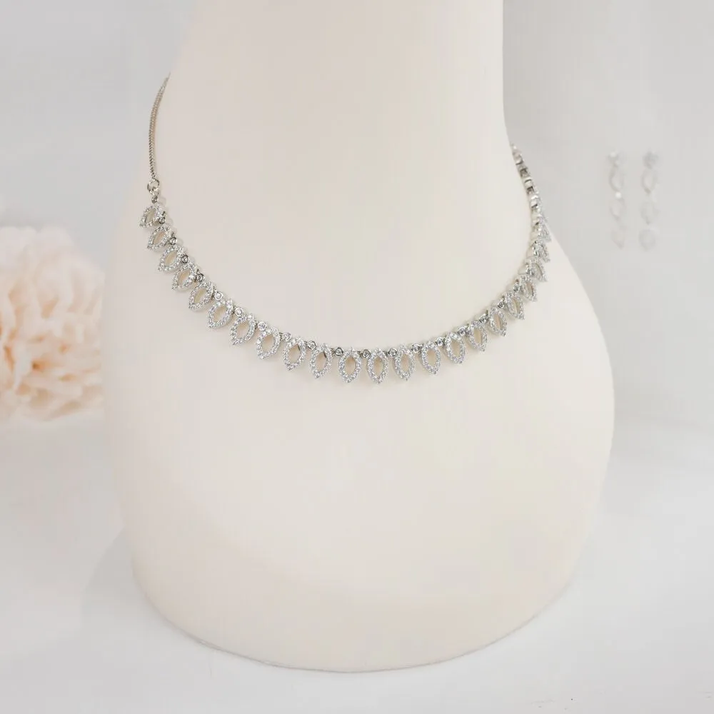 Bridal Necklace and Earring Set as Gift