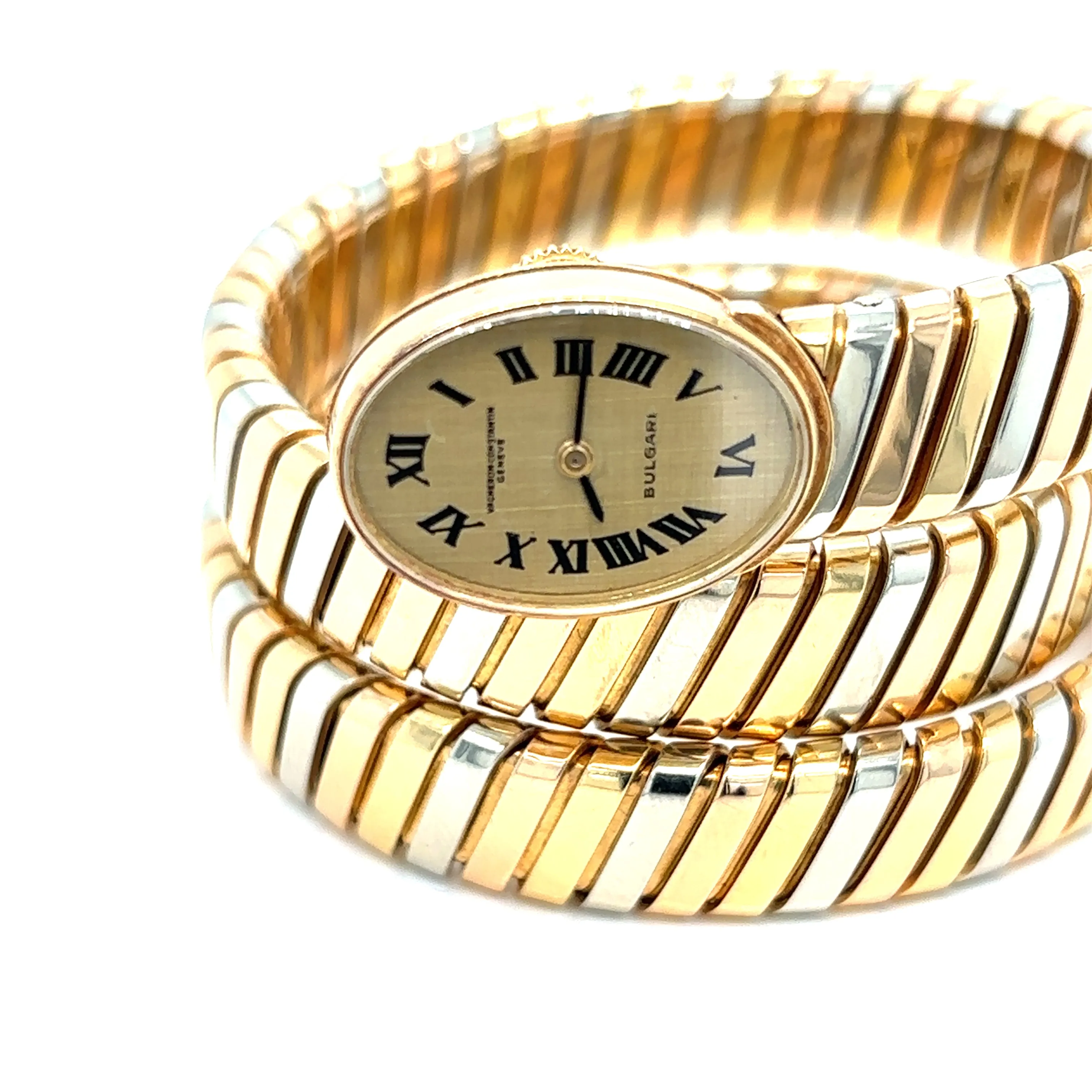 Bulgari Tubogas Tricolor Gold Lady's Watch by Vacheron Constantin