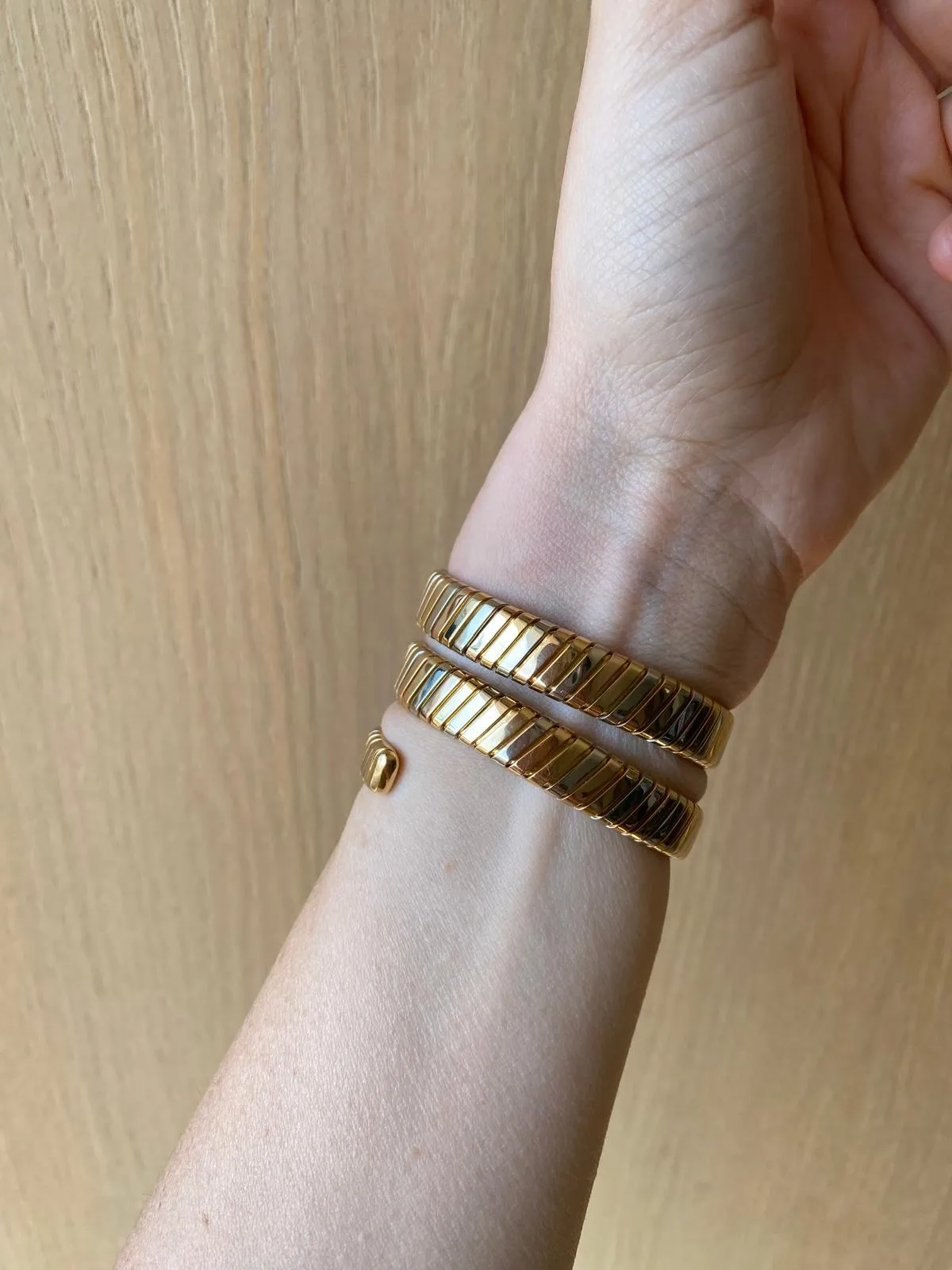 Bulgari Tubogas Tricolor Gold Lady's Watch by Vacheron Constantin