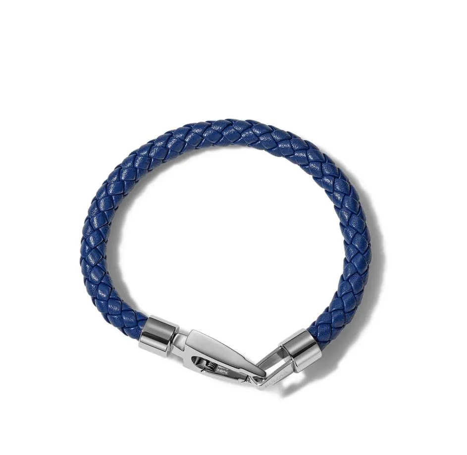 BULOVA - MARINE STAR BLUE LEATHER BRACELET J96B025M