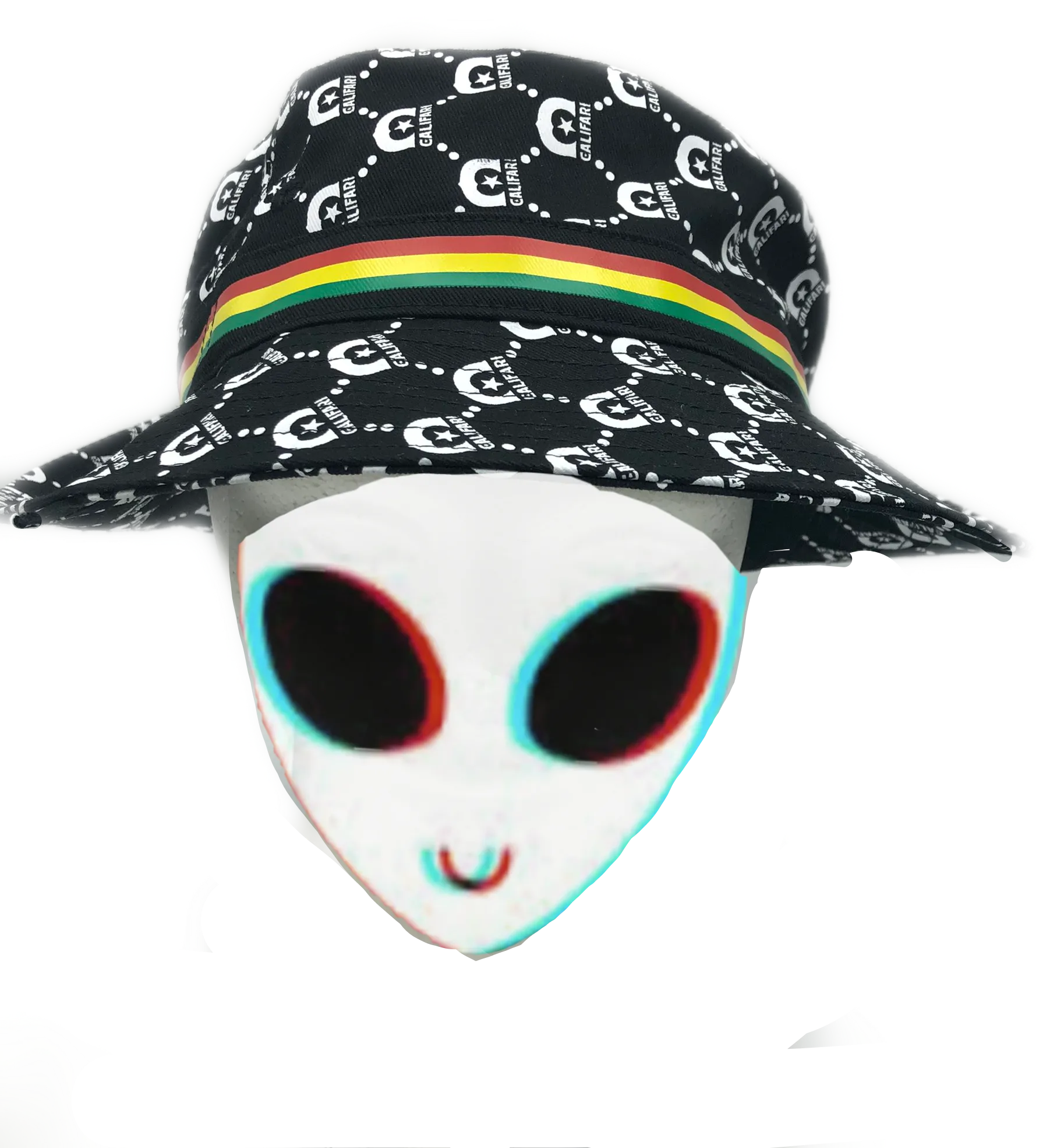 Califari Black Bucket Hat