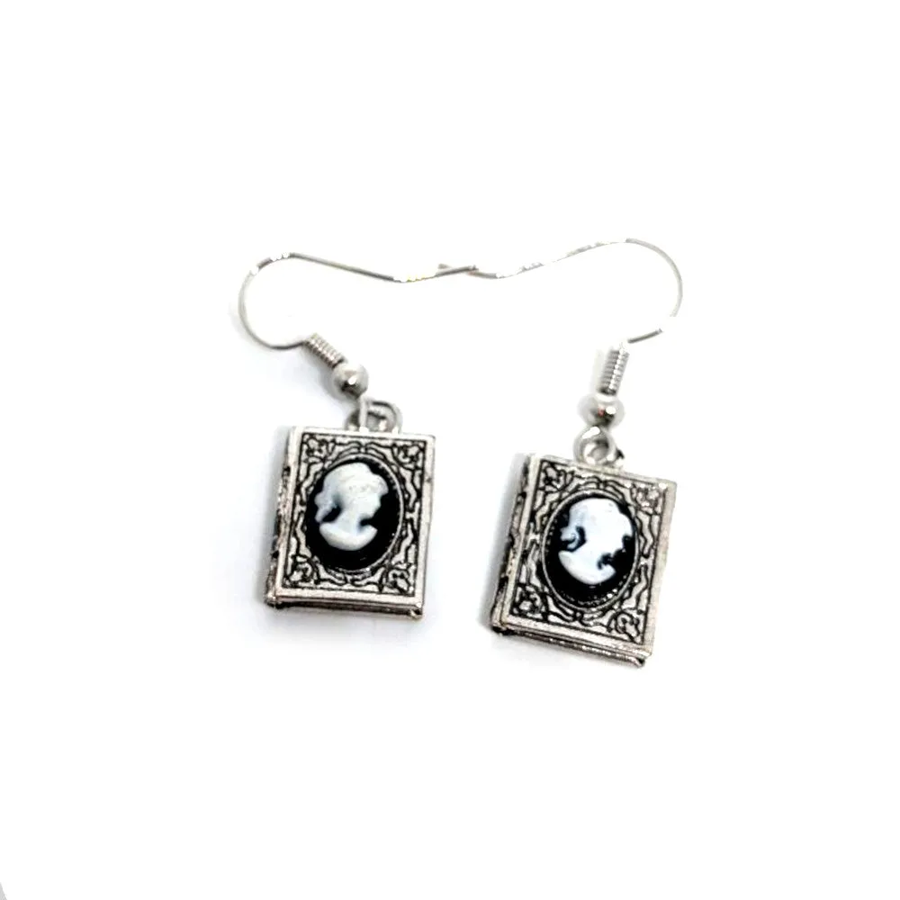 Cameo Locket Earrings