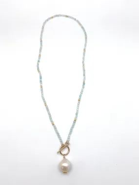Carol Necklace gem - aquamarine