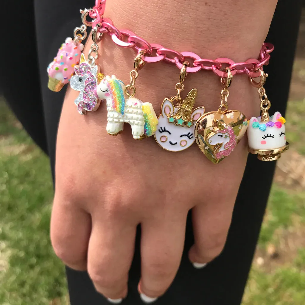Charm It! Gold Unicorn Locket Charm