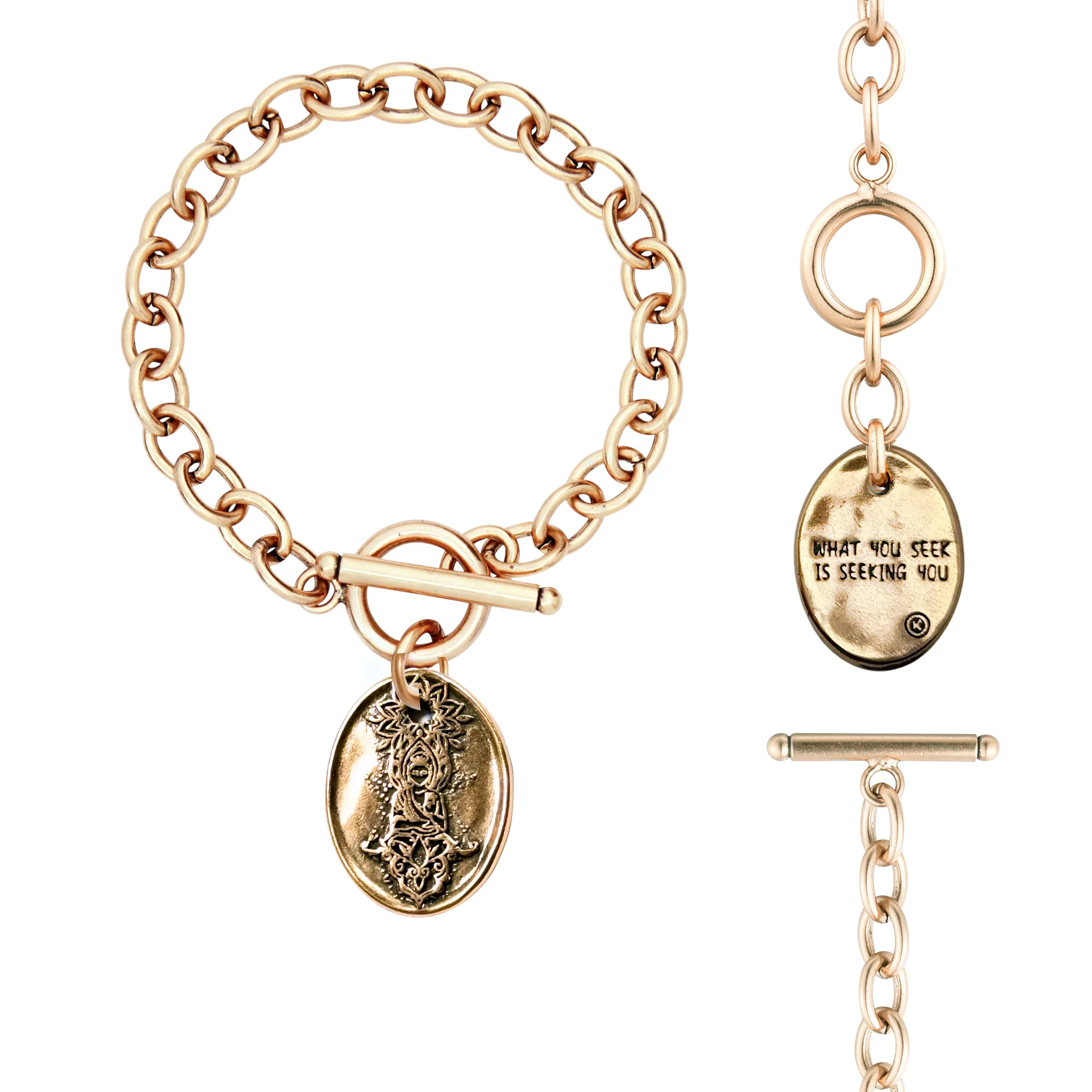 CHOOSE YOUR MESSAGE | OVAL | Chain Bracelet