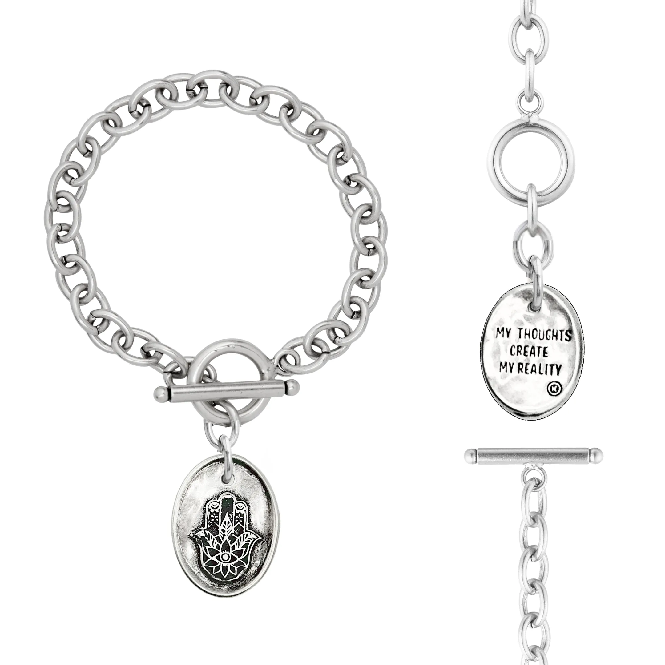 CHOOSE YOUR MESSAGE | OVAL | Chain Bracelet