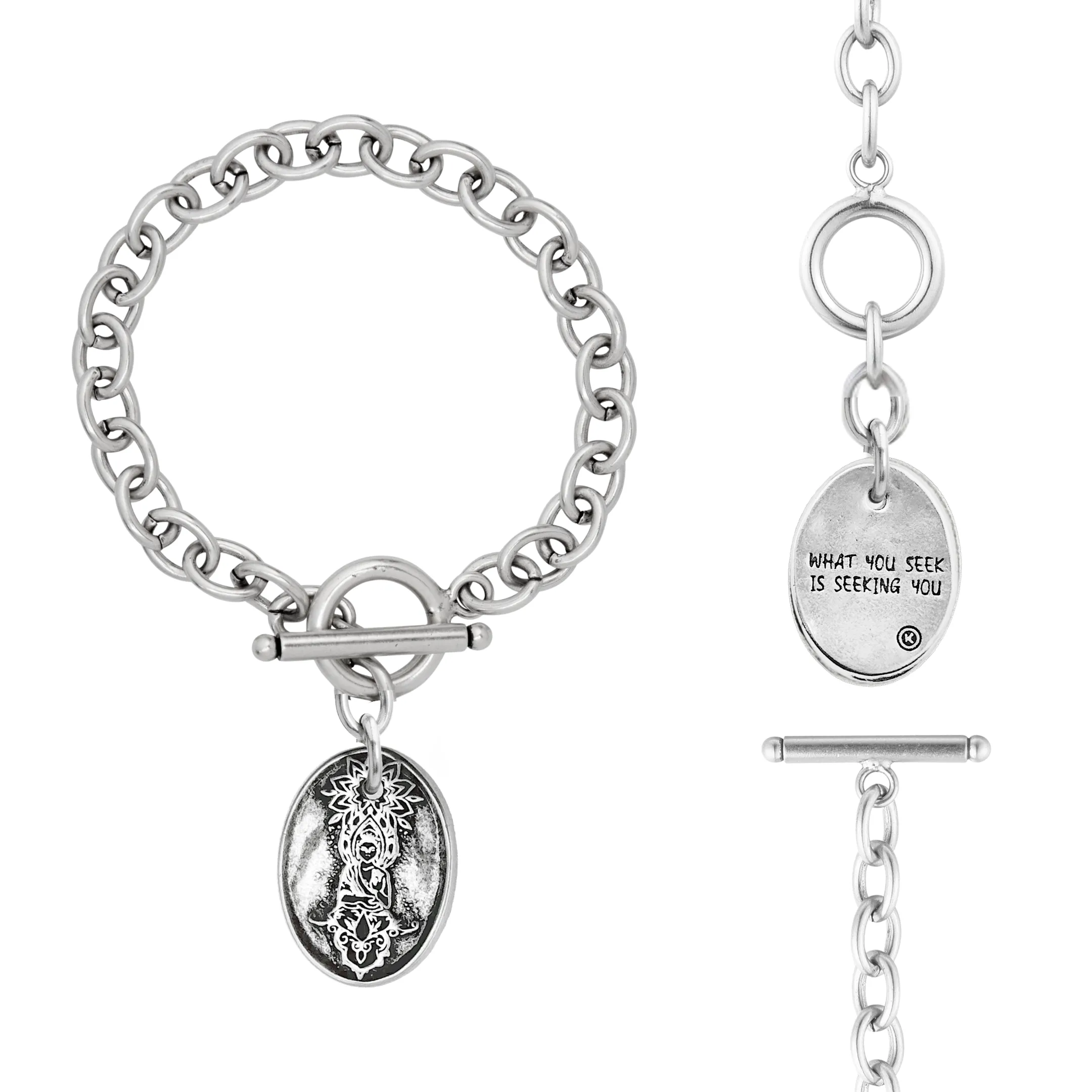 CHOOSE YOUR MESSAGE | OVAL | Chain Bracelet