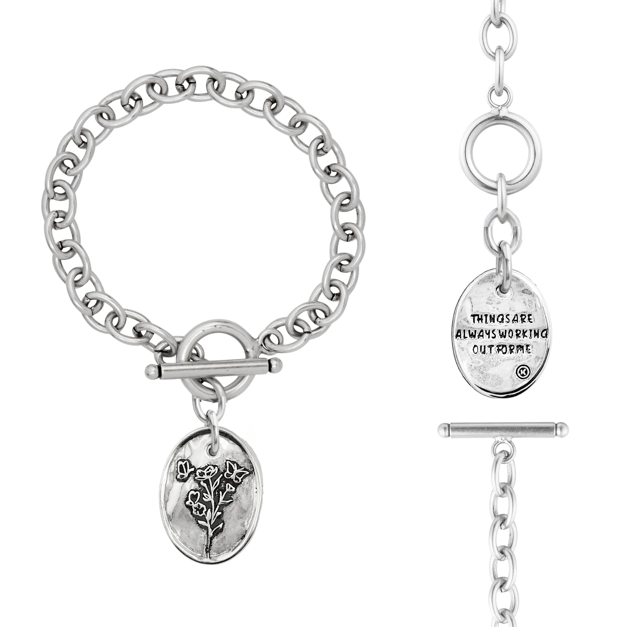 CHOOSE YOUR MESSAGE | OVAL | Chain Bracelet