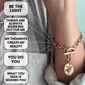 CHOOSE YOUR MESSAGE | OVAL | Chain Bracelet