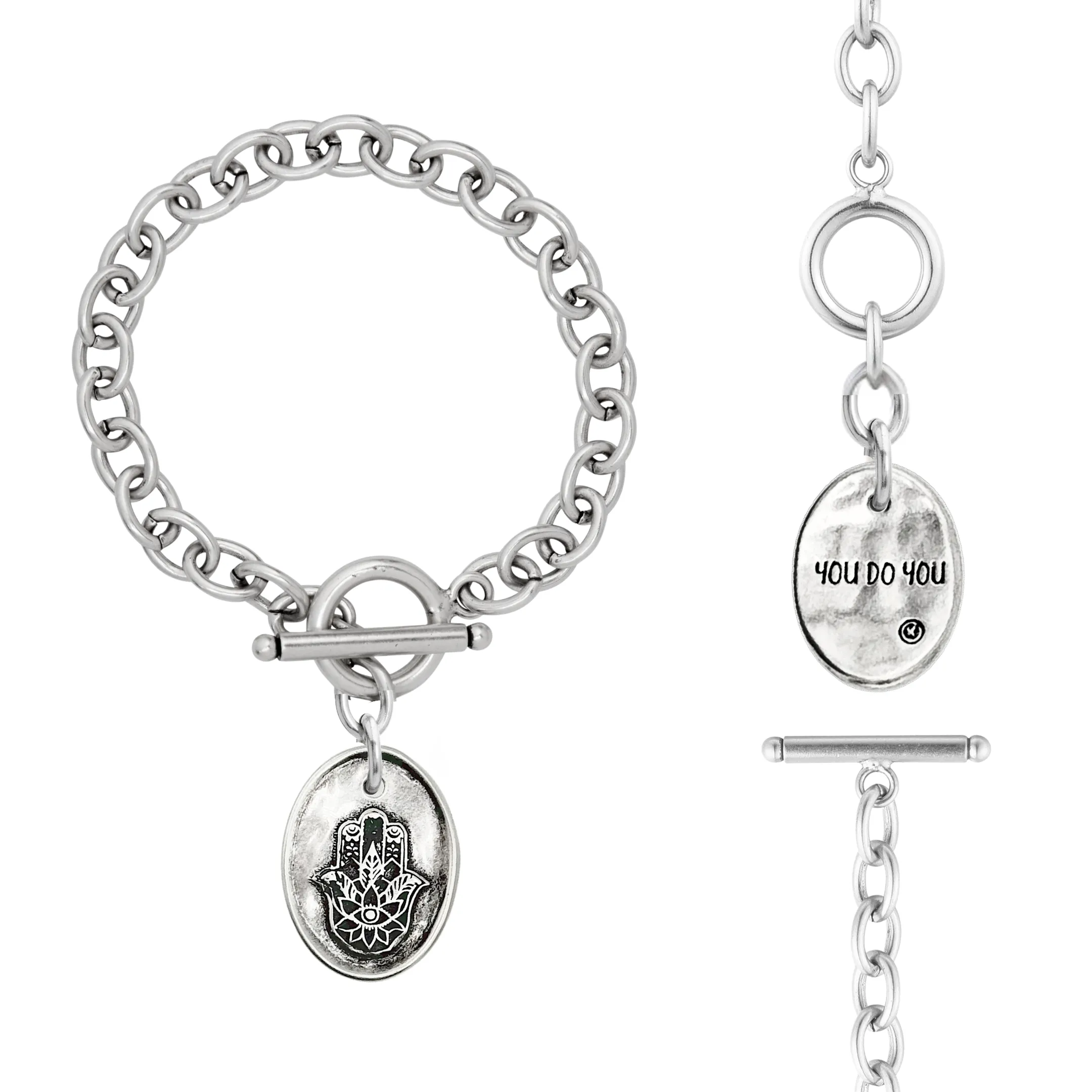 CHOOSE YOUR MESSAGE | OVAL | Chain Bracelet